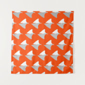 Tenture Formes géométriques rétro avec motif abstrait tran (Devant (Horizontal))