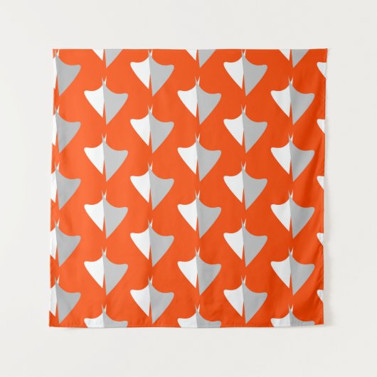 Tenture Formes géométriques rétro avec motif abstrait tran (Devant)