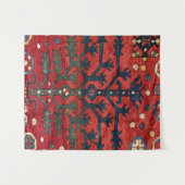 Tenture Formes géométriques rouges pures Persian III  (Devant (Horizontal))