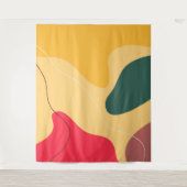 Tenture Formes organiques colorées abstrait arrière - plan (Devant)
