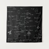 Tenture Formules et équations mathématiques manuscrites No (Devant)