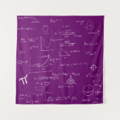 Tenture Formules et équations mathématiques manuscrites vi (Devant)