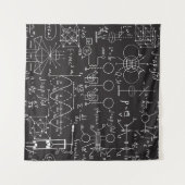 Tenture Formules scientifiques : Patte de calcul du tablea (Devant (Horizontal))
