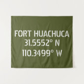 Tenture Fort Huachuca Latitude Longitude (Devant (Horizontal))