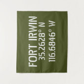 Tenture Fort Irwin Latitude Longitude  (Devant)