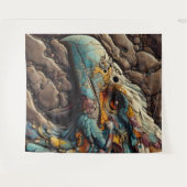 Tenture Fossile D'Un Oiseau Extinct Dans Les Rochers - Art (Devant (Horizontal))