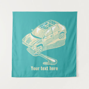 Tenture Fourche dans l'accident de la route