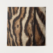 Tenture Fourrure de léopard nuageuse, motif exotique. (Devant (Horizontal))