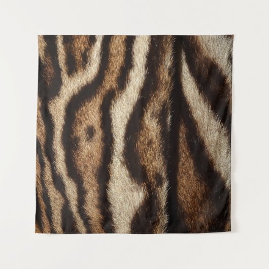 Tenture Fourrure de léopard nuageuse, motif exotique. (Devant (Horizontal))