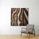 Tenture Fourrure de léopard nuageuse, motif exotique. (En situation (horizontale))