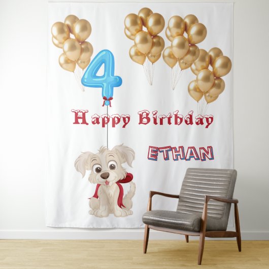 Tenture Fourth Birthday  (En situation)