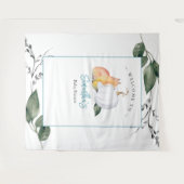 Tenture Fox Citrouille Baby shower Backdrops Garçon (Devant (Horizontal))