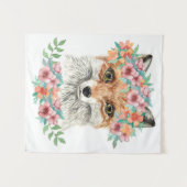 Tenture Fox floral (Devant (Horizontal))