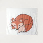 Tenture Fox Sleep (Devant (Horizontal))