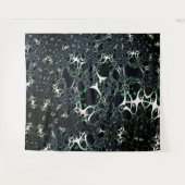 Tenture Fracale blanche imparfaite sur l'espace noir, tric (Devant (Horizontal))