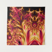 Tenture Fractales de feu Vibrant Hypnotisant Cool Tripant (Devant)