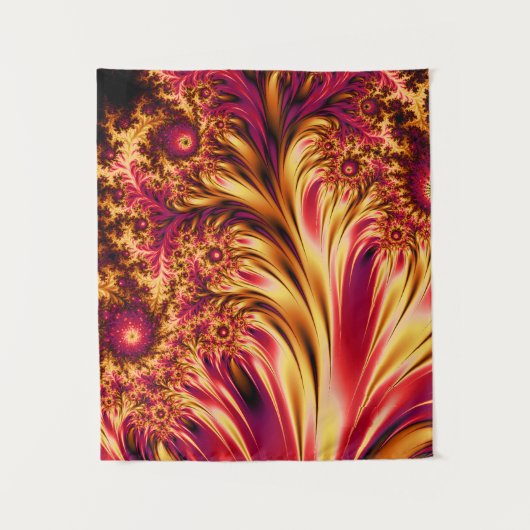 Tenture Fractales de feu vibrants hypnotiques cool tape tr (Devant)