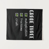 Tenture Fractions de multiplication de niveau trois écrase (Devant (Horizontal))