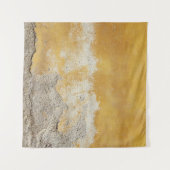 Tenture fragment de pierre Brown et blanc (Devant (Horizontal))