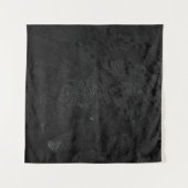 Tenture Fragment de pierre noir et gris (Devant (Horizontal))