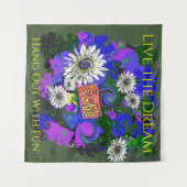 Tenture Frais Amusant Couleur Vif Heureux (Devant (Horizontal))