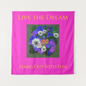 Tenture Frais Couleur Vif Amusant Heureux (Devant)