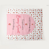 Tenture Fraise Birthday Berry Sweet (Devant (Horizontal))