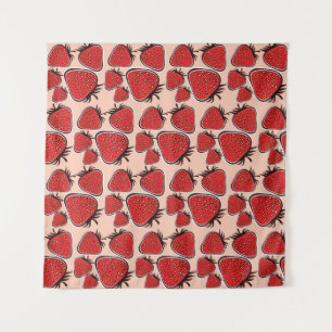 Tenture Fraise Delight : Charme Motif Vintage.