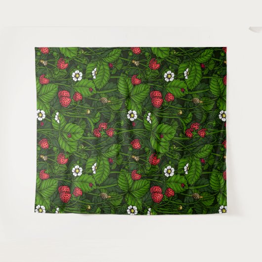 Tenture Fraises sauvages (Devant (Horizontal))