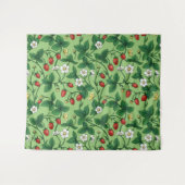 Tenture Fraises sauvages rouge/jaune/vert/ (Devant (Horizontal))