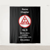 Tenture Franc-maçonnerie de l'Arc Royal (Devant)