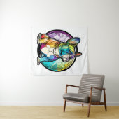 Tenture Français Chien Chien Chien Portrait animal Verre t (En situation (horizontale))