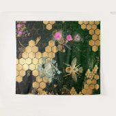 Tenture française chic, victorienne, abeille, florale, feu (Devant (Horizontal))