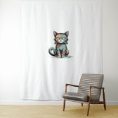 Tenture FrankenCat T-shirt surdimensionné (En situation)