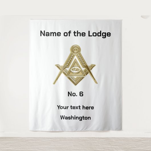 Tenture Freemasons Freemasons Masonic Lodge (Devant)