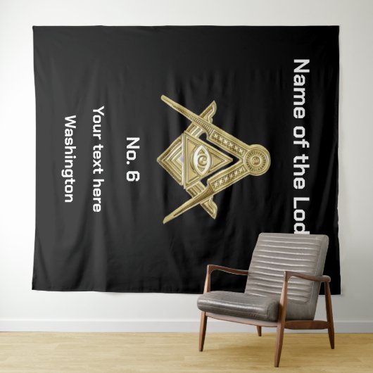 Tenture Freemasons Freemasons Masonic Lodge (En situation (horizontale))