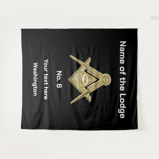 Tenture Freemasons Freemasons Masonic Lodge (Devant (Horizontal))