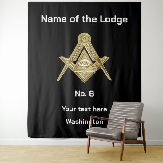 Tenture Freemasons Freemasons Masonic Lodge (En situation)