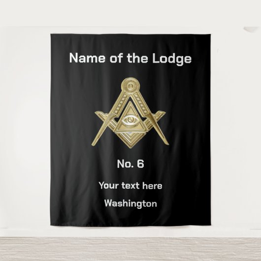 Tenture Freemasons Freemasons Masonic Lodge (Devant)