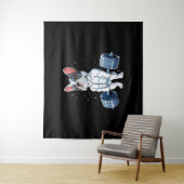 Tenture French Bulldog Poids Funny Deadlift Gym (En situation)