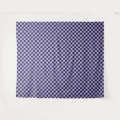 Tenture French lilac checkerboard pattern (Devant (Horizontal))