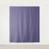 Tenture French lilac checkerboard pattern (Devant)