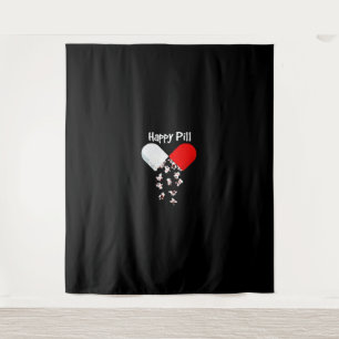 Tenture Frenchie Gift Happy Pill French Bulldog Cadeau