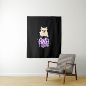 Tenture Frenchie Gift | Je ne transpire pas Je me mouche (En situation)