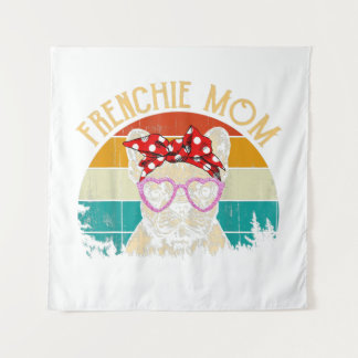 Tenture Frenchie Mom Lover Cadeau Vintage Retro Style