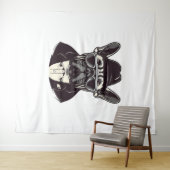 Tenture Frenchie The Gangster (En situation (horizontale))