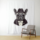 Tenture Frenchie The Gangster (En situation)