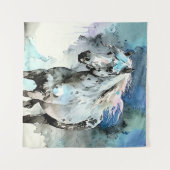 Tenture Frisky Appaloosa Mare Watercolour (Devant (Horizontal))