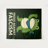 Tenture Frogs Against Fascism Portland Frog Protest (Devant (Horizontal))