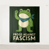 Tenture Frogs Against Fascism Portland Frog Protest (Devant)